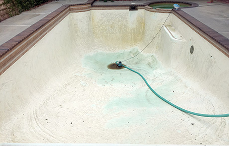 Pool before acid wash