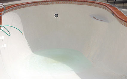 Pool after acid wash