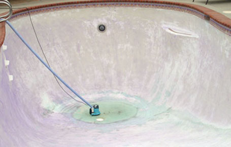 Pool before acid wash