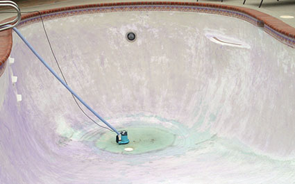 Pool before acid wash